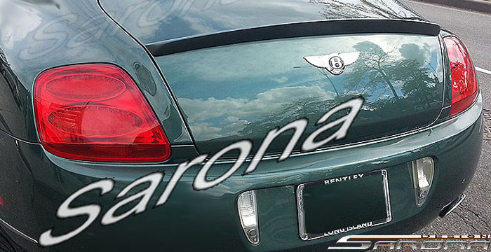 Custom Bentley GT Trunk Wing  Coupe (2003 - 2011) - $329.00 (Manufacturer Sarona, Part #BT-001-TW)